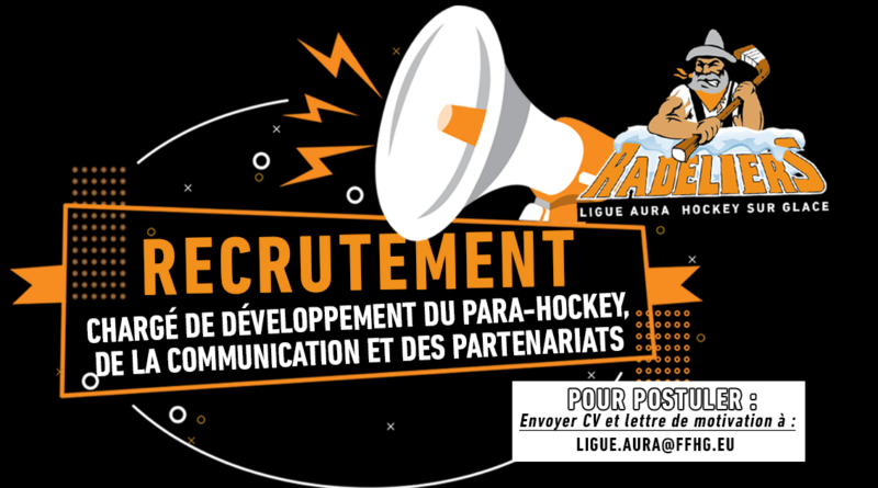 Recrutement chargé communication et para-hockey