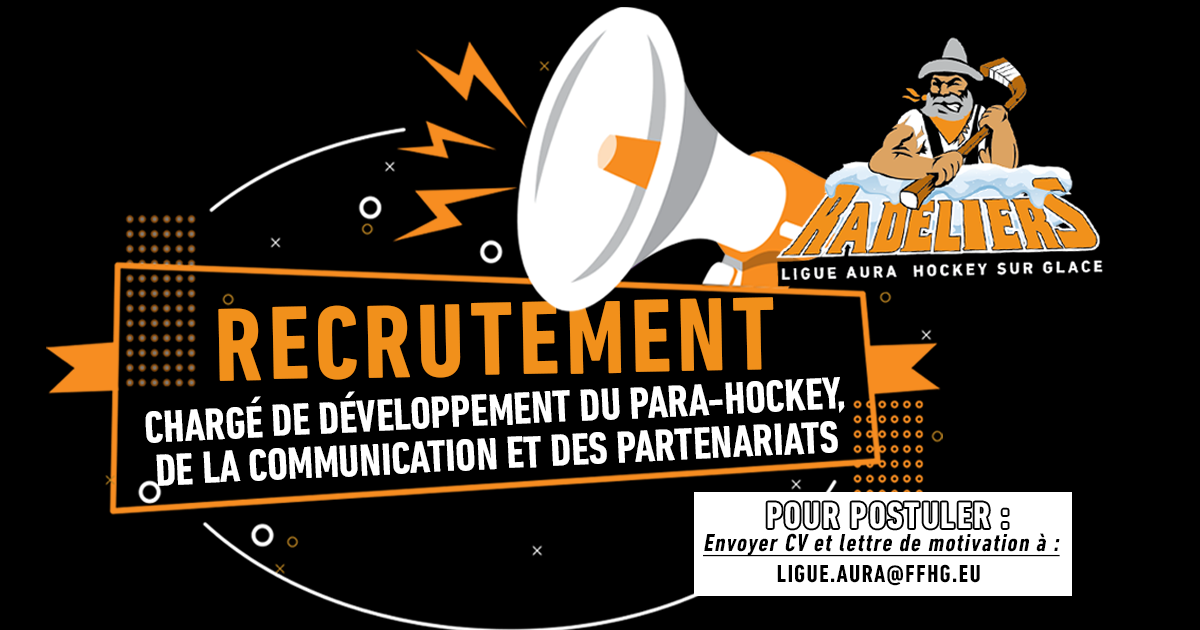 Recrutement chargé communication et para-hockey