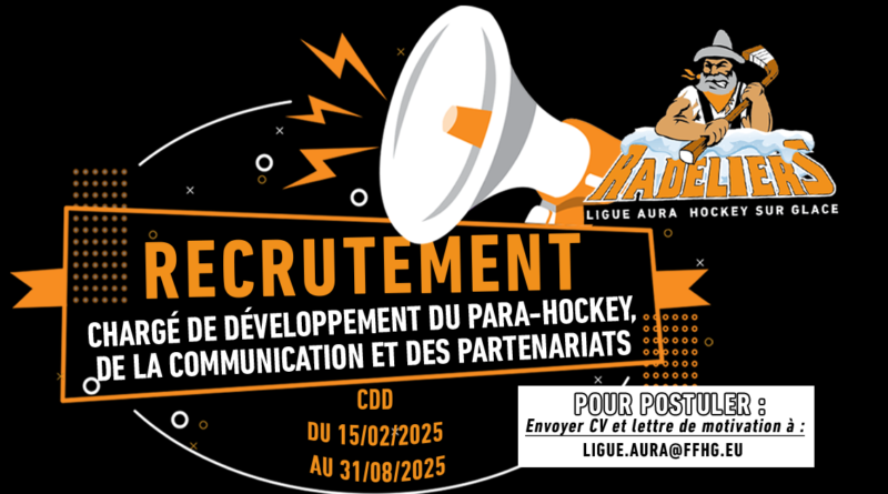 Recrutement : Chargé.e de développement du Para-Hockey, de la communication et des partenariats